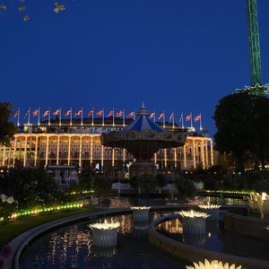 Tivoli Gardens by night